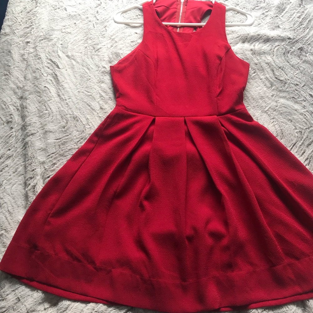 LULU’s TEST DRIVE WINE RED DRESS -M